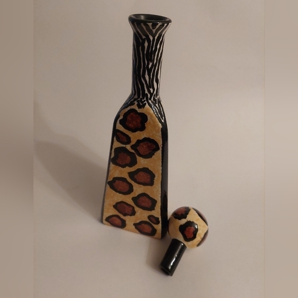 Vintage* 1998 Modernist Art Deco Decanter/Bud Vase by Derie - Picture 8 of 10